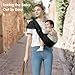MISSWISDOM Baby Sling Carrier, Toddler Sling Carrier with Wide Shoulder Strap, Lightweight Baby Carriers Newborn to Toddler Infant Wrap Carriers Perfect for Mom and Dad, 7-30lbs, Black Mesh