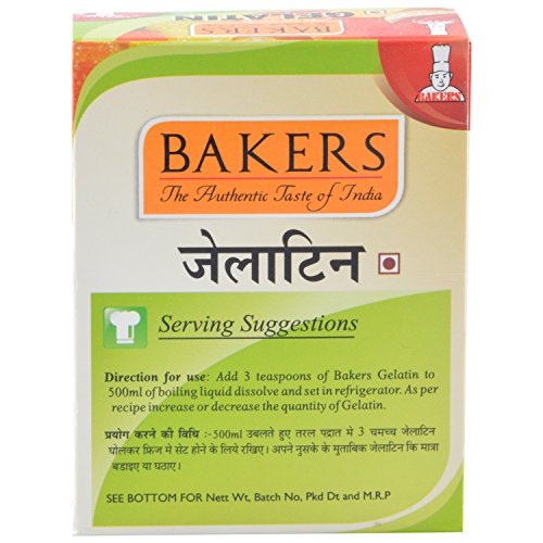Image of Bakers Food Grade Gelatin, 50g - Pack of 3