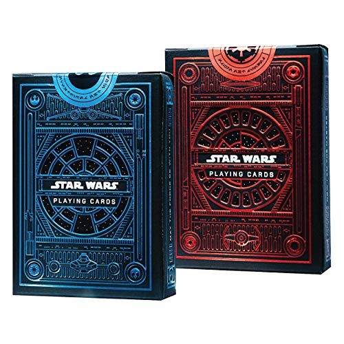 TUGOKU Kids CameraStar Wars Playing Cards 2 Pack Decks | Light Side Blue Deck | Dark Side Red Deck by Theory11 | Skywalker Saga Choose a Side