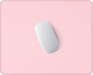 Hsurbtra Mouse Pad, Premium-Textured Square Mousepad 10.2 x 8.3 Inch, Stitched Edge Anti-Slip Waterproof Rubber Mouse Mat, Pretty Cute Mouse Pad for Office Gaming Laptop Women Kids Pink