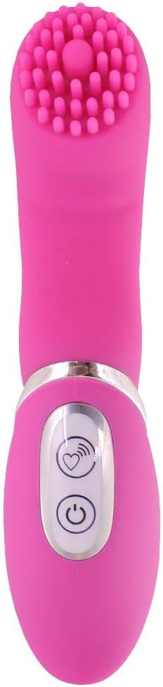 Silicone Clitoral Vibrator with Raised Nubby Ticklers and 7 Powerful Vibrating Functions