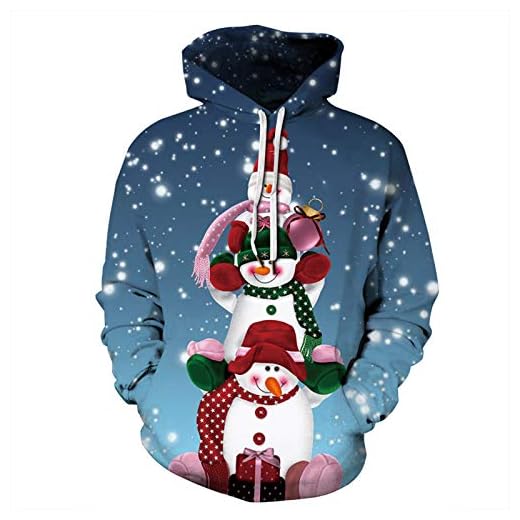 XDJSD Sweatshirt män huvtröja julgran lat digitalt tryck långärmad lös tröja tröja män och kvinnor huvtröja stor storlek tröja, Tps7, M