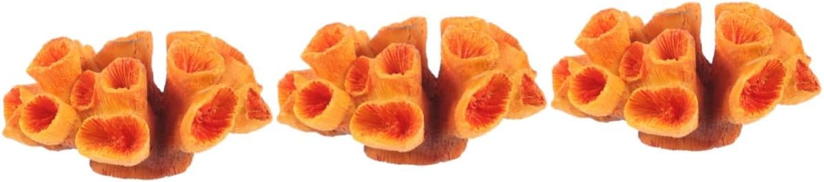 4pcs Simulated Coral Landscaping Aquarium Plants Reef Fish Net Decor Fish Decor Artificial Coral Decor Tanks Jellyfish Fish Tank Plants Artificial Aquarium Pla