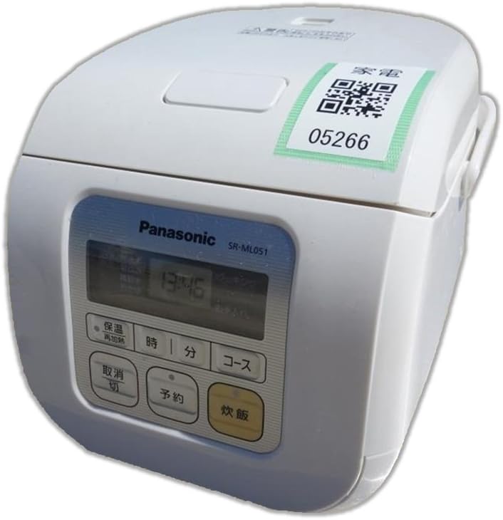 パナソニック 3合 炊飯器 マイコン式 ホワイト SR-ML051-W