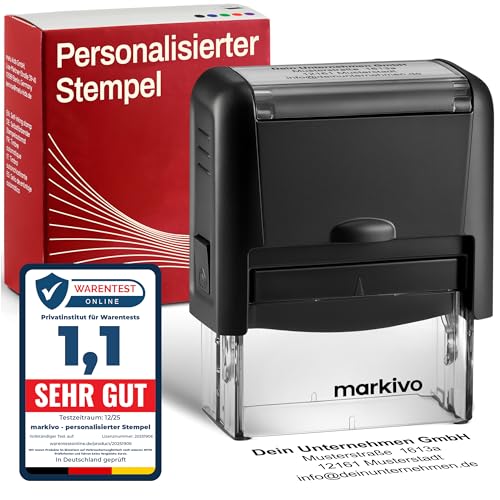 NEU - Stempel Personalisiert - Firmenstempel mit Text,...