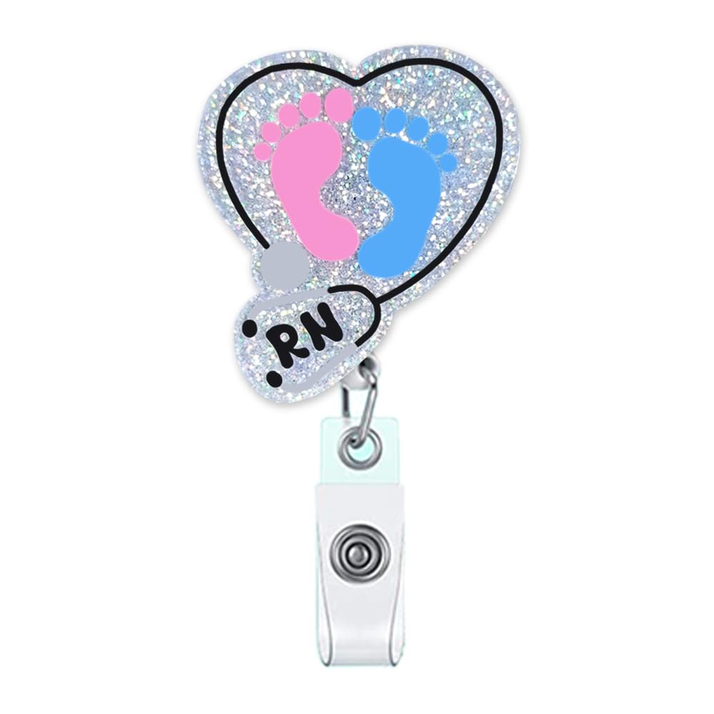 Carrete De Insignia De Parto Y Parto, L&D Nurse At Your Cervix Badge Holder, Divertida Insignia De útero De Enfermera L Y D, Clip De Insignia OB RN En Su Cuello