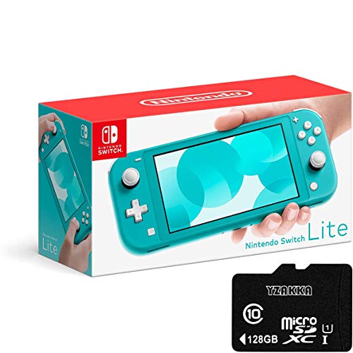 Nintendo Switch Lite - Tarjeta SD de 128 GB para Nintendo Switch, color turquesa