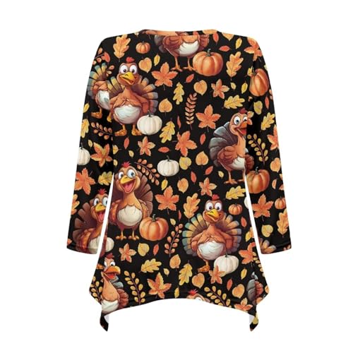 UNICEU Womens Plus Size Tops Casual Long Sleeve T-Shirt with Irregular Hem Pullover T Shirts2