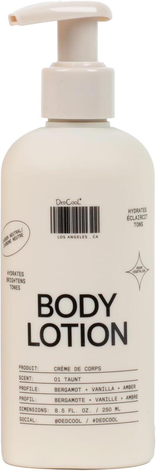 Body Lotion | 01 Taunt | Ceramides, Snow Mushroom & Meadowfoam Oil | Bergamot, Dew, Cassis, Vanilla & Amber | Non-Toxic, Vegan | 8.5 fl oz