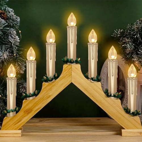 Image of Flameless LED Taper Candles with Clips, 4 inch Battery Operated Window Candles with Remote Timer Mini LED Chandelier Candlesticks for Home Decor Wedding Church Party & Tree Lighting,10 Pack,Gold