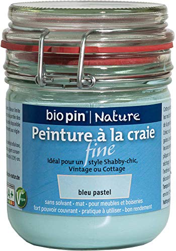 Biopin Nature Peinture Naturelle à la Craie Fine 0,325 L - Bleu Pastel