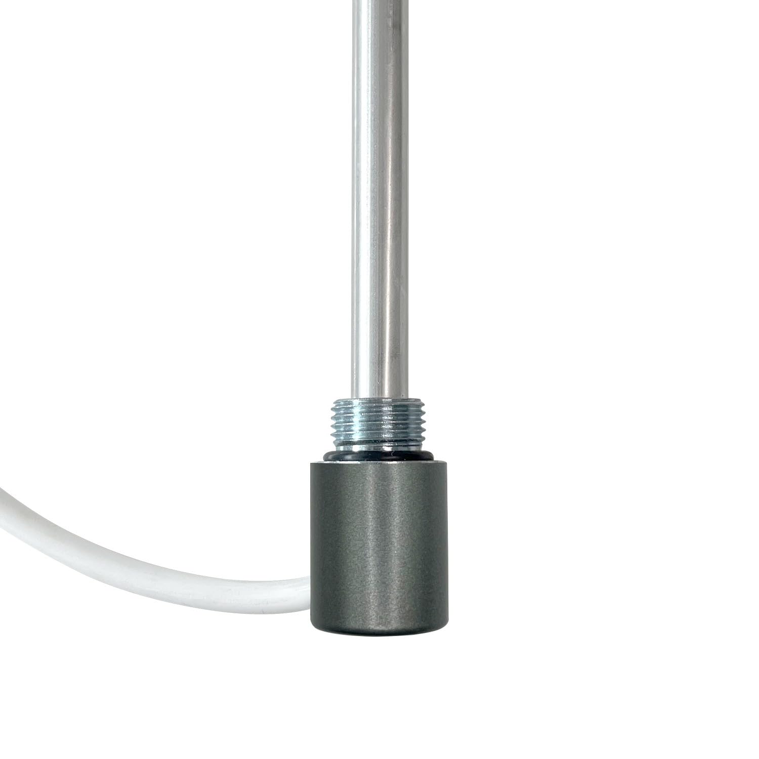 Nwt Direct Anthracite Nova Electric Element & Cap For Heated Towel Rails Radiators Fixed Temperature - 500W - Cap