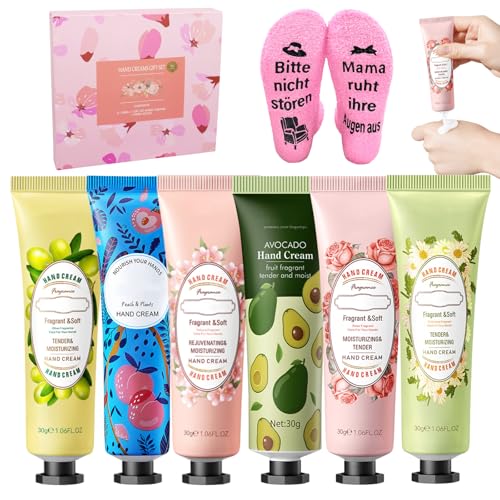 Geschenke für Frauen, Weihnachtsgeschenke Set, 6 Handcreme Weihnachten und...