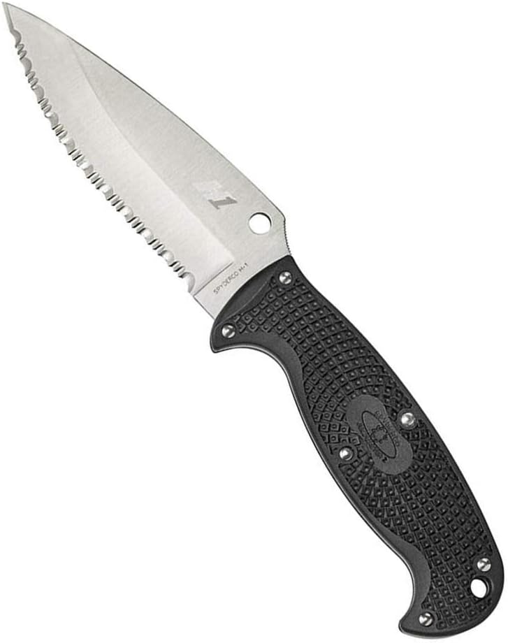 Spyderco Jumpmaster 2 Salt Fixed Blade Knife with 4.48" H