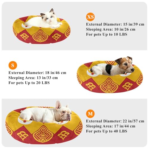 Coussin antidérapant chat traditionnel chinois rassurant M - 8