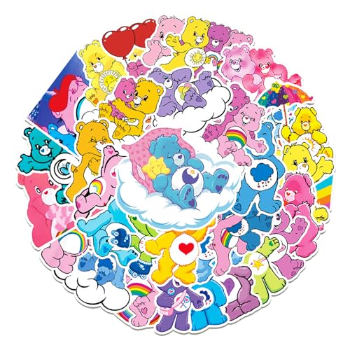 ケアベア ステッカー 50枚セット PVC 防水 シール Care Bears アメリカ くま クマ テディベア キャラクター グッズ アニメ 映画 [並行輸入品]のサムネイル