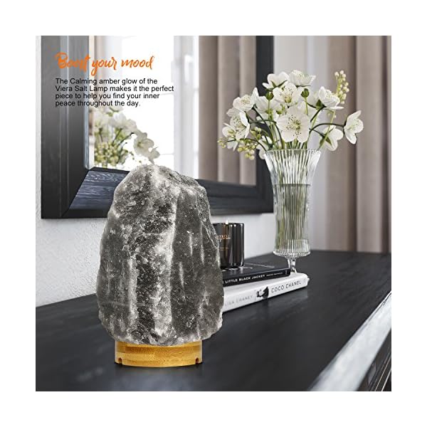 Set of 2 pack large heavy duty 5 8 lbs grey gray white himalayan salt lamp night light lights gray crystal hymalain rock table lamps rubberplatinum basedimmable switch control 4 bulbs include  urban country home decor