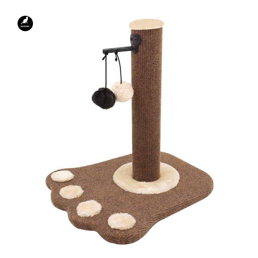 Poteau de griffage en sisal pour salon moderne et chat épanoui