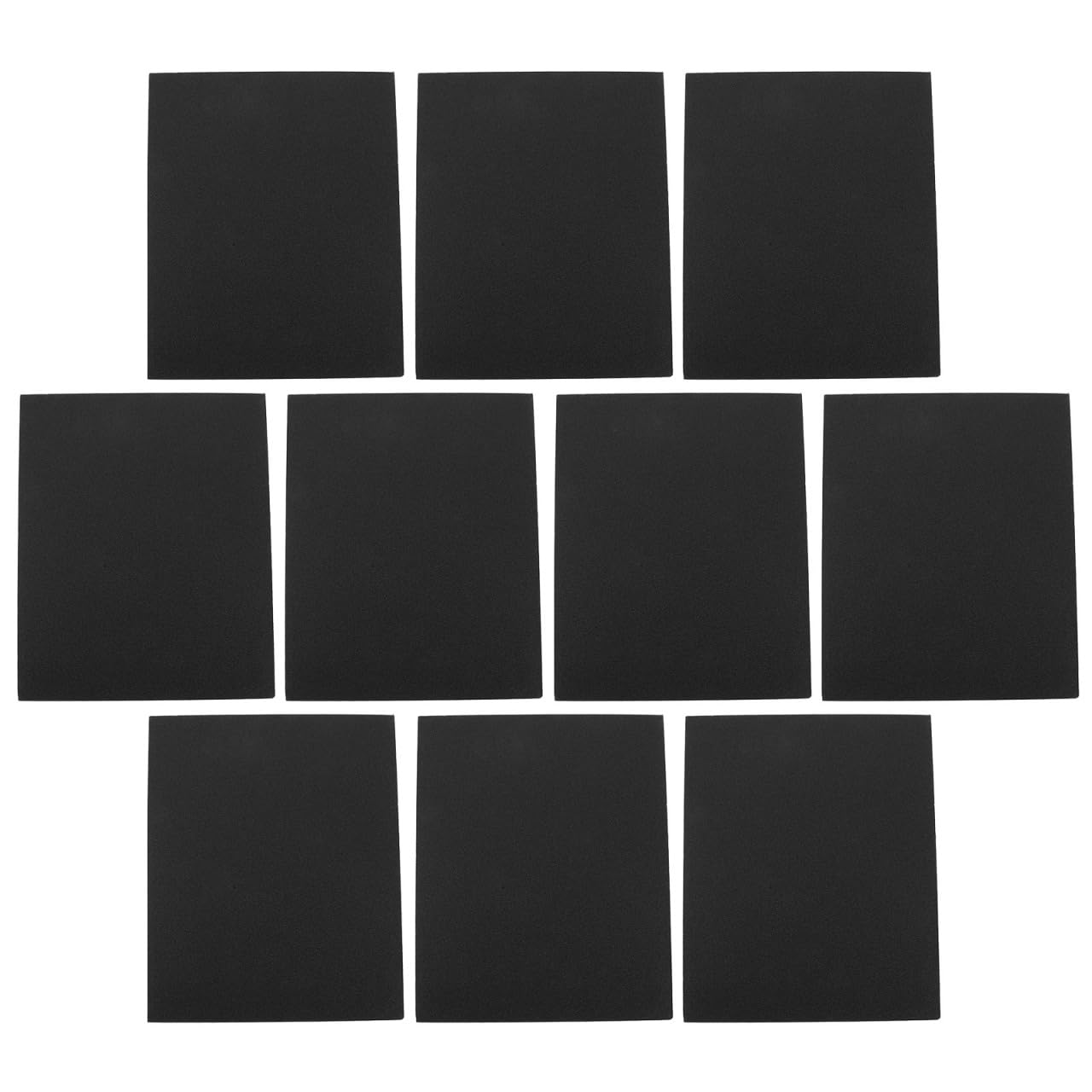 Gatuida 10 Pcs Self Adhesive Dog Nail Scratch Board Sandpaper Replacement Sheets 11x9 Inch Latex Sanding Pads Pet Filing Cat Claw Care Trimmer Grooming Grinder File Accessories Black For Puppy Kitten