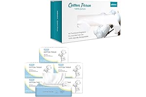 Winner Medical Expert Sensitive 100% Pure Cotton Square Tissue 140mm 400 Sheets 1 Pack