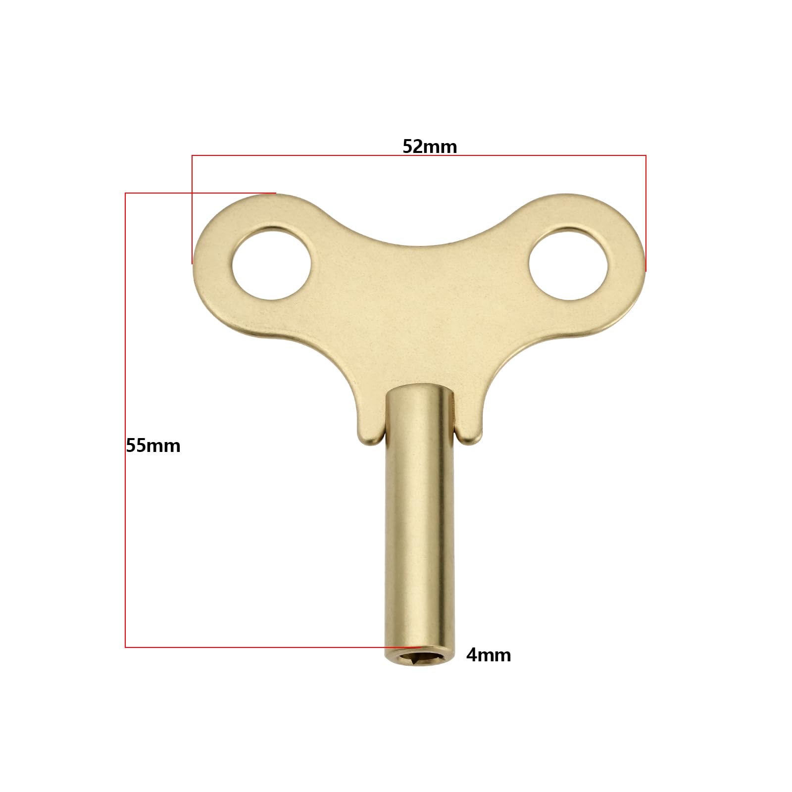 Create idea Clock Winding Key Metal 4mm Size 7 Winding Key for Antique Vintage Key Wind Clocks Square Hole Clock Key Single End Chime Clock Key 55x52mm - Image 4