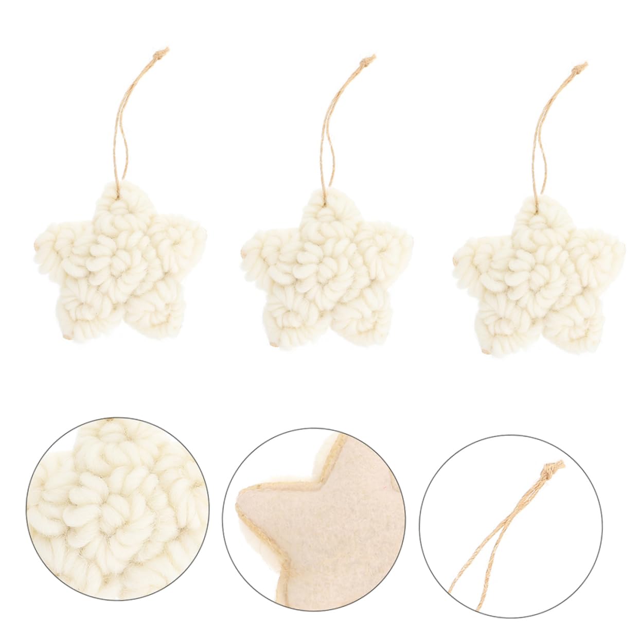 ABOOFAN 2 Set Di Ornamenti A Forma Di Stella Per Albero Di Natale in Feltro Per Ghirlanda Decorazione A Forma Di Stella Per Borse 6 Pezzi*2