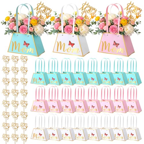 Sacs cadeaux en papier Yeyeplum pour fête des mères et anniversaires
