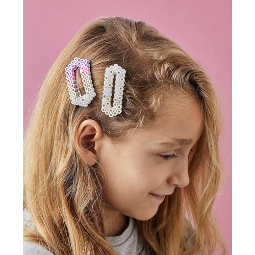 Hama Perlen 8571 Bügelperlen Dose mit ca. 600 bunten Maxi Bastelperlen mit Durchmesser 10 mm im Pastellmix, kreativer Bastelspaß für Groß und Klein