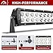 YITAMOTOR LED Light Bar 32 inches Curved Light Bar Off Road Lights and Free Wiring Harness Compatible for Truck, Jeep, Pickup, 4WD, 4X4, ATV, UTE, SUV, Boat, 180W Fog Driving Light