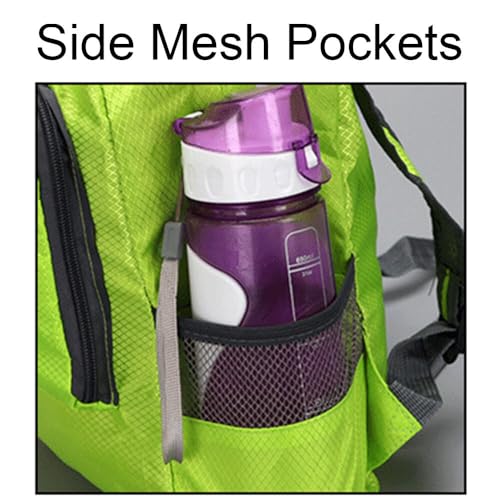 Mochila Plegable Outdoor para Camping y Senderismo Verde miniatura 6