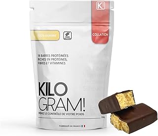 Sachet de 14 Barres Protéine pour perte de poids. Collations protéinées pour contrôle de poids et régime minceur. En-cas protéinés idéal pour accélérer la perte de poids. Sans gluten. Goût Cacahuètes.