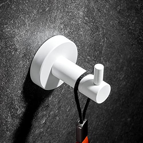 XDLEDMKIZ Towel Rack Bathroom Accessories Kit, 304 Stainless Steel Toilet Brush, Tissue Holder, Towel Ring, Toothbrush Cup, Soap Dish, Towel Hook soap dish (Single Hook)