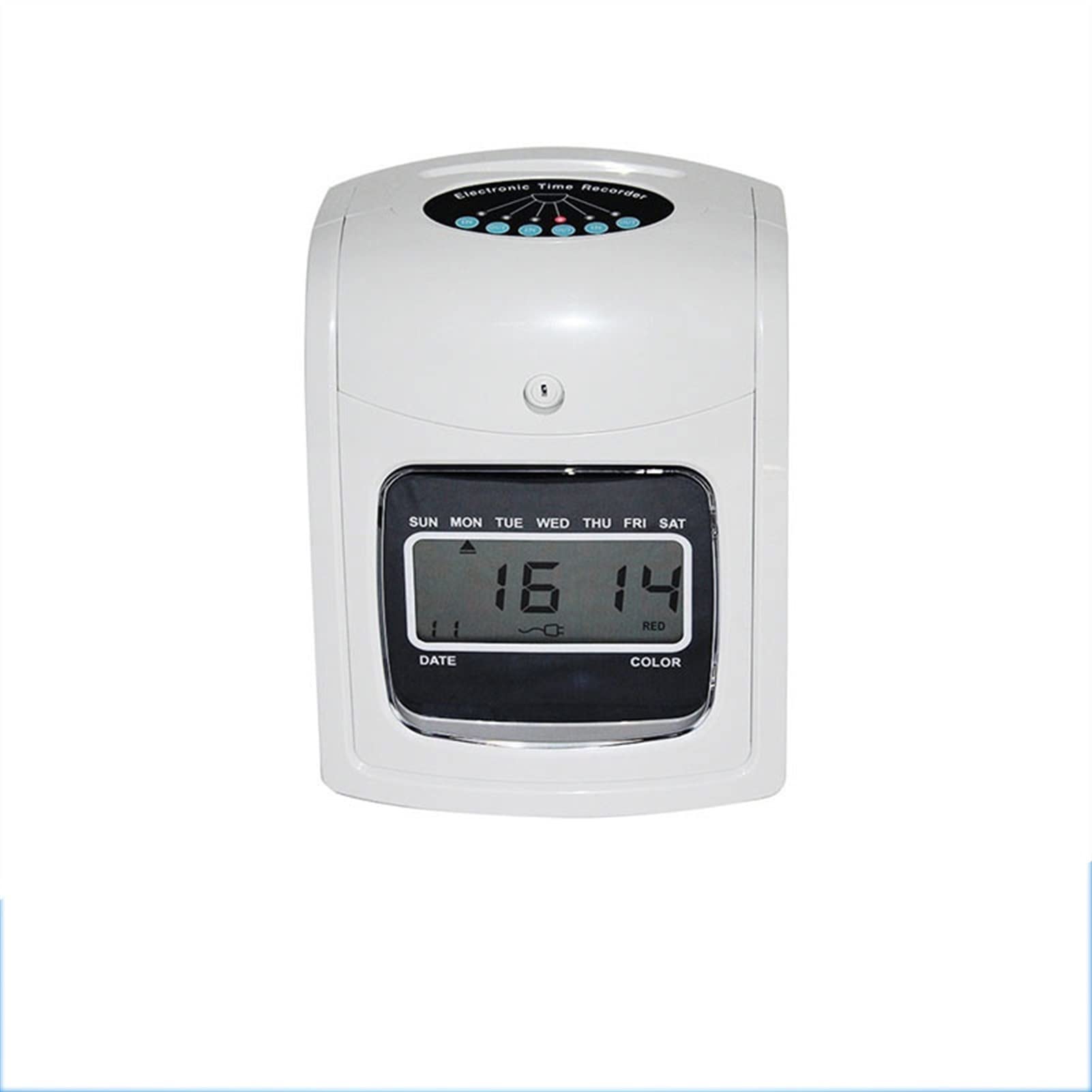 Control Horario Empleados, Máquina de asistencia K-7 Relojes de tiempo for empleados Pequeñas empresas, Versión en inglés Tiempo Máquina Máquina Tarjeta de papel Iniciar sesión Reloj