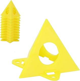 Painters Pyramid Stands, Stable Mini 10PCS, Plastic Triangular Stands, Durable Lightweight Support for Woodworking, Painting, Pasting, Dyeing, Door Risers, Artists, DIYers, Crafter