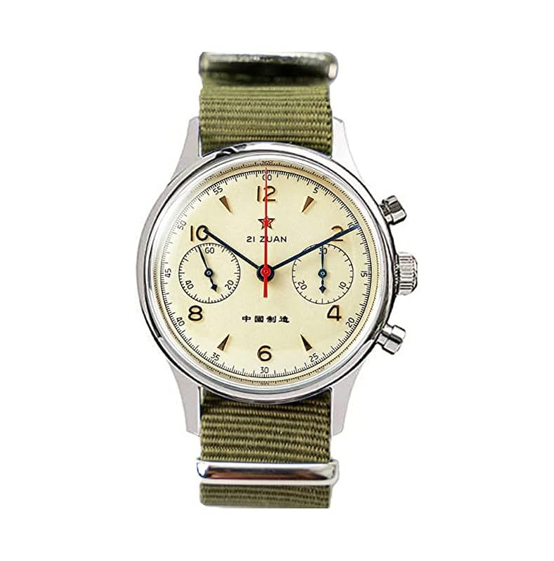 Montre pilot Seestern 1963 chronographe mécanique en acier pour vos voyages et sorties