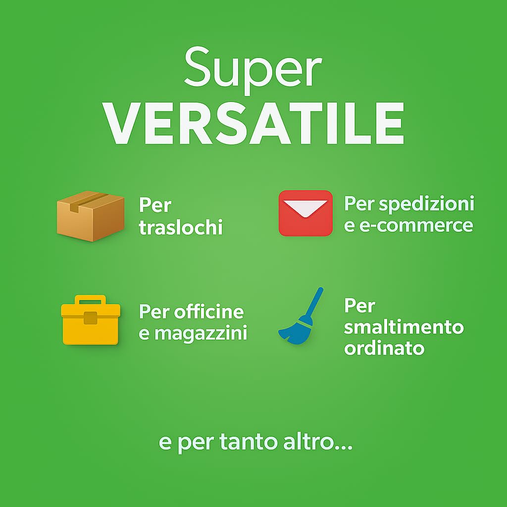 Scatole Trasloco 60X40X40 a Doppia Onda in Cartone Avana, Cartoni per Traslochi e Spedizione Made in Italy