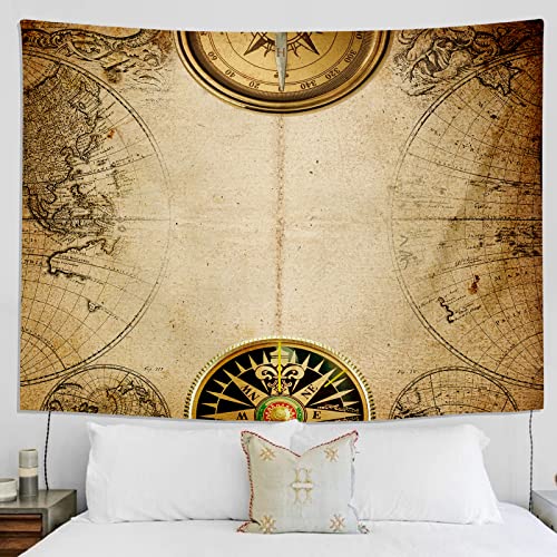 AMZOYO Arazzo con Mappa del Mondo, Arazzi da