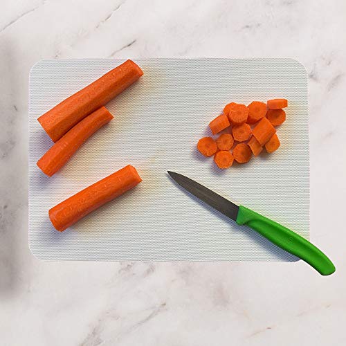 Simply Genius (4 Piece) 8" X 11" Extra Thick Small Cutting Boards For Kitchen Prep, Non Slip Flexible Cutting Mats, Dishwasher Safe, Bpa Free Plastic Chopping Mats For Meats Vegetables, Gray #TOP2