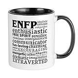 ENFP Champion Myers-Briggs Personality Mug Ceramic 11oz RINGER Coffee/Tea Cup Gift Stocking Stuffer