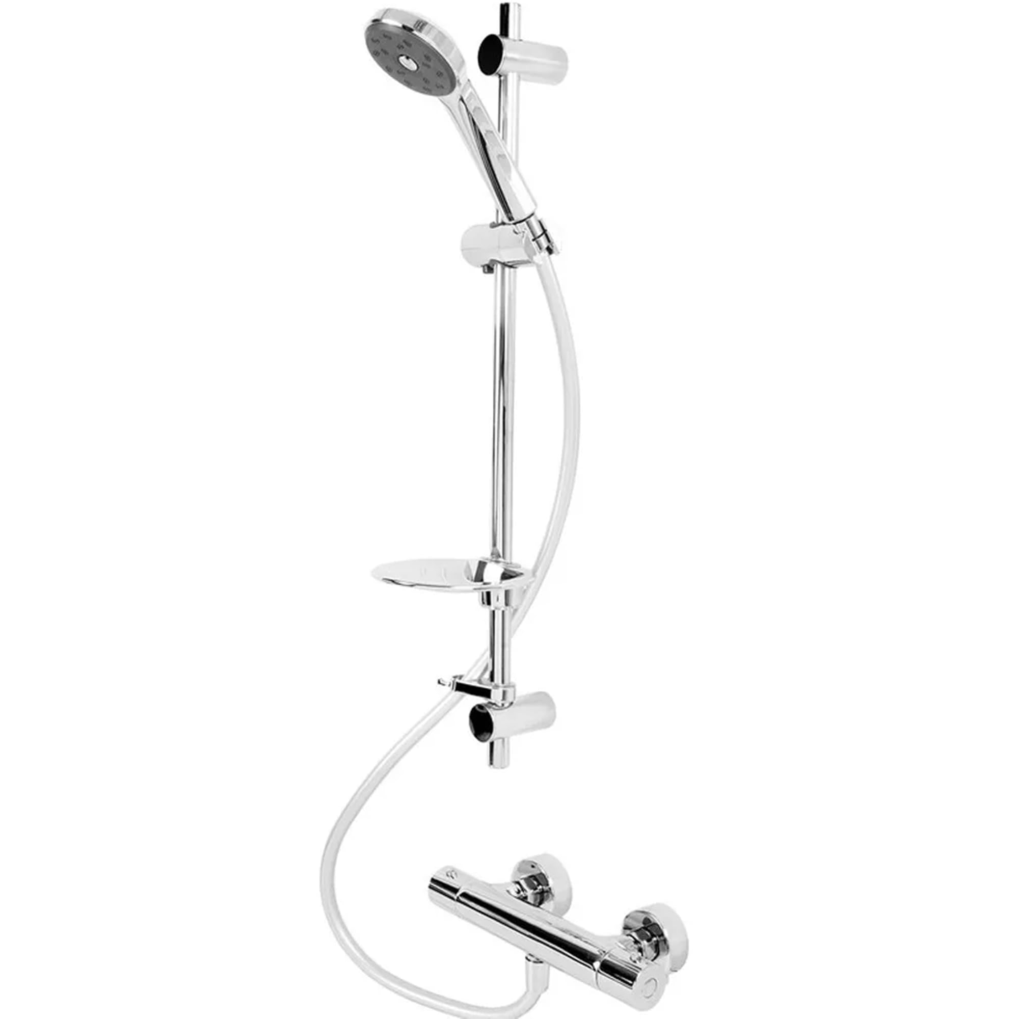 Deva Methven Maku Satinjet Cool Touch Thermostatic Bar Shower Pack (Chrome).