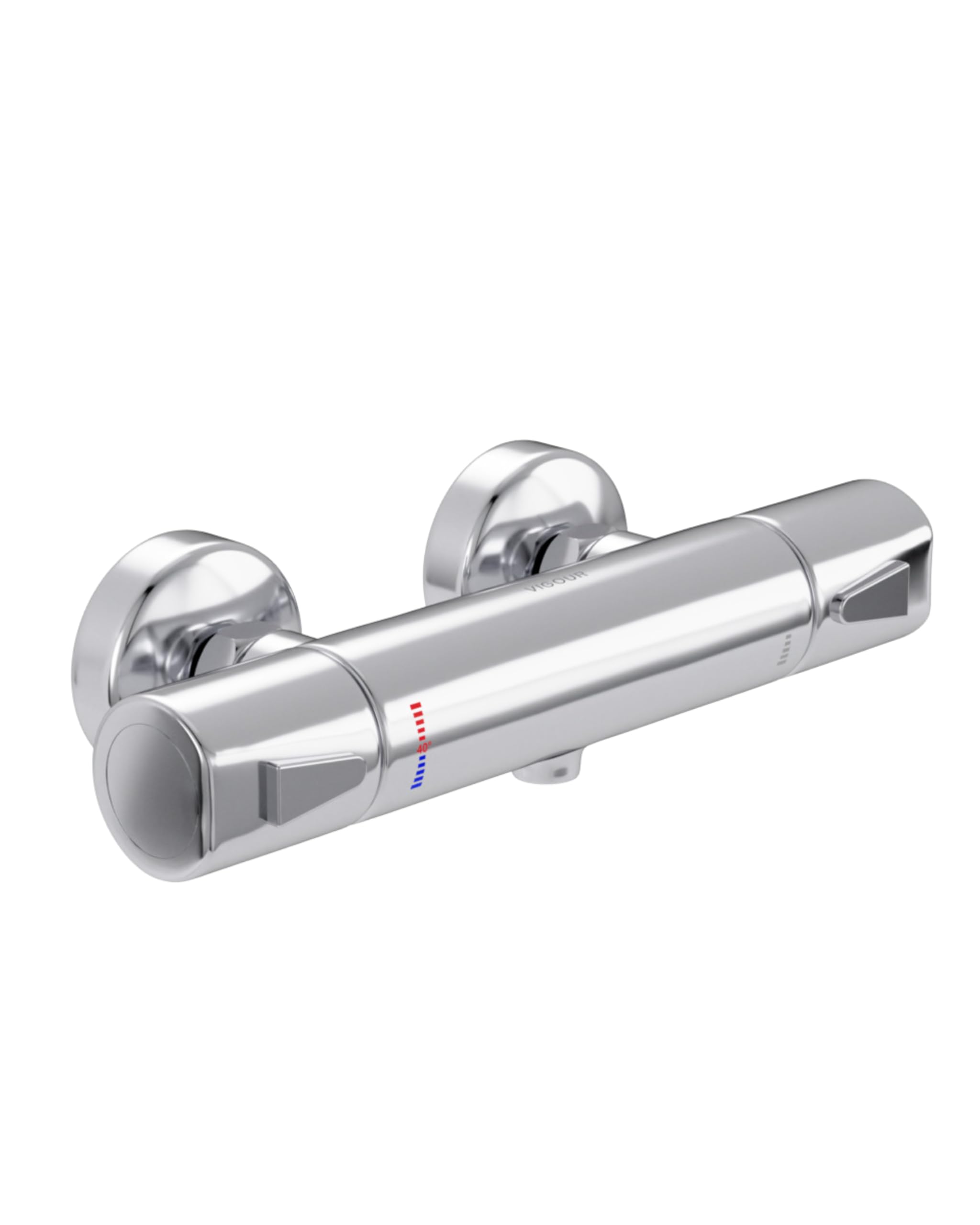 VIGOUR AP-Brause-Thermostat clivia verchromt