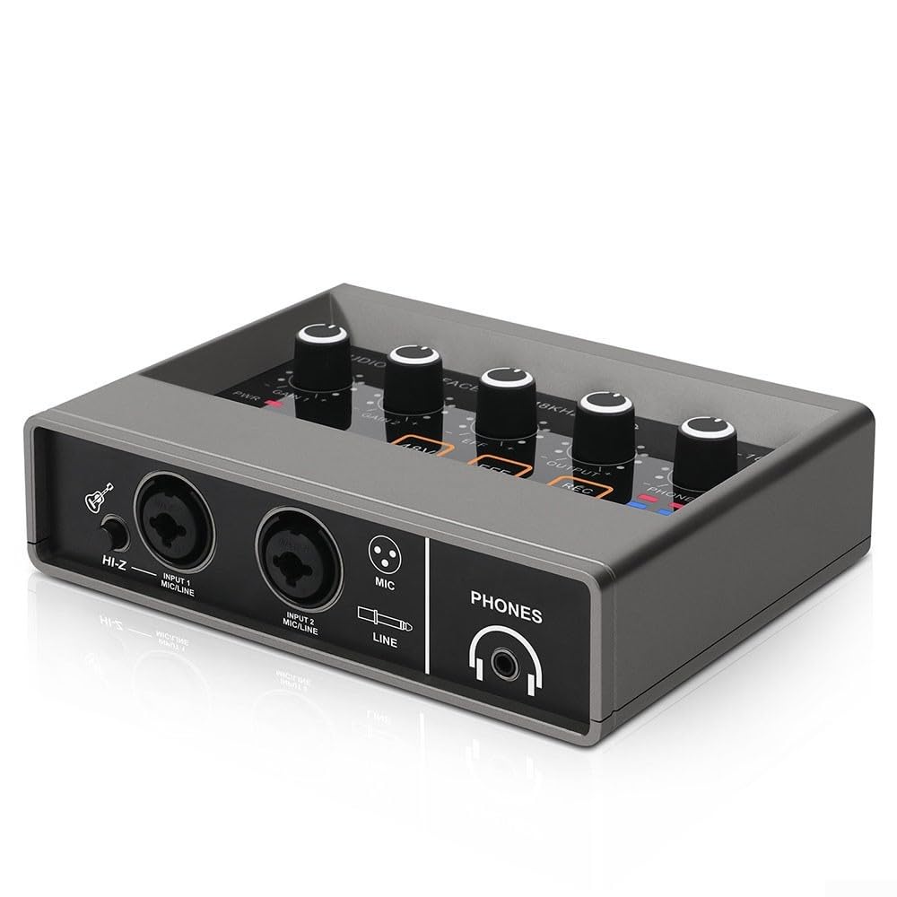 Tarjeta de sonido USB profesional de 16 bits, 48 kHz
