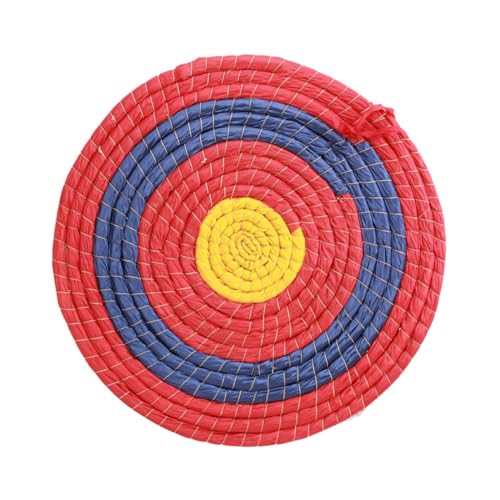 Anneome Round Traditional Solid Straw Archery Target Durable Handmade Full Ring Design for Archery Practice Straw Material for Lasting Use for Outdoor Shooting Games