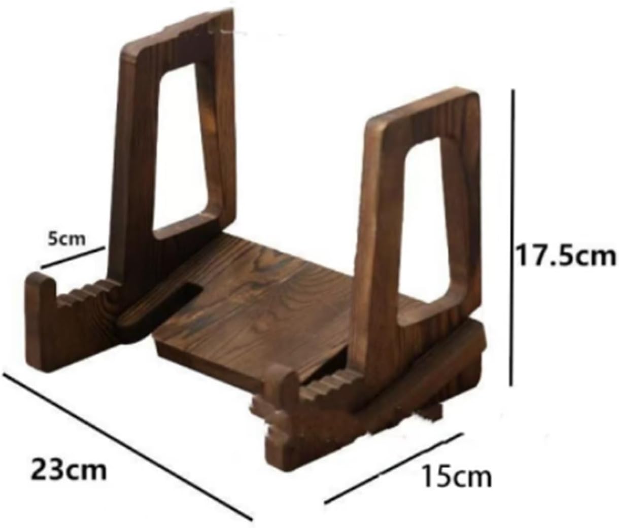QUQUQ Cookbook Holder for Kitchen Wooden Recipe Bookshelf Picture Frame Support Tablet Support Porcelain Plate Holder Recipe Book Stand