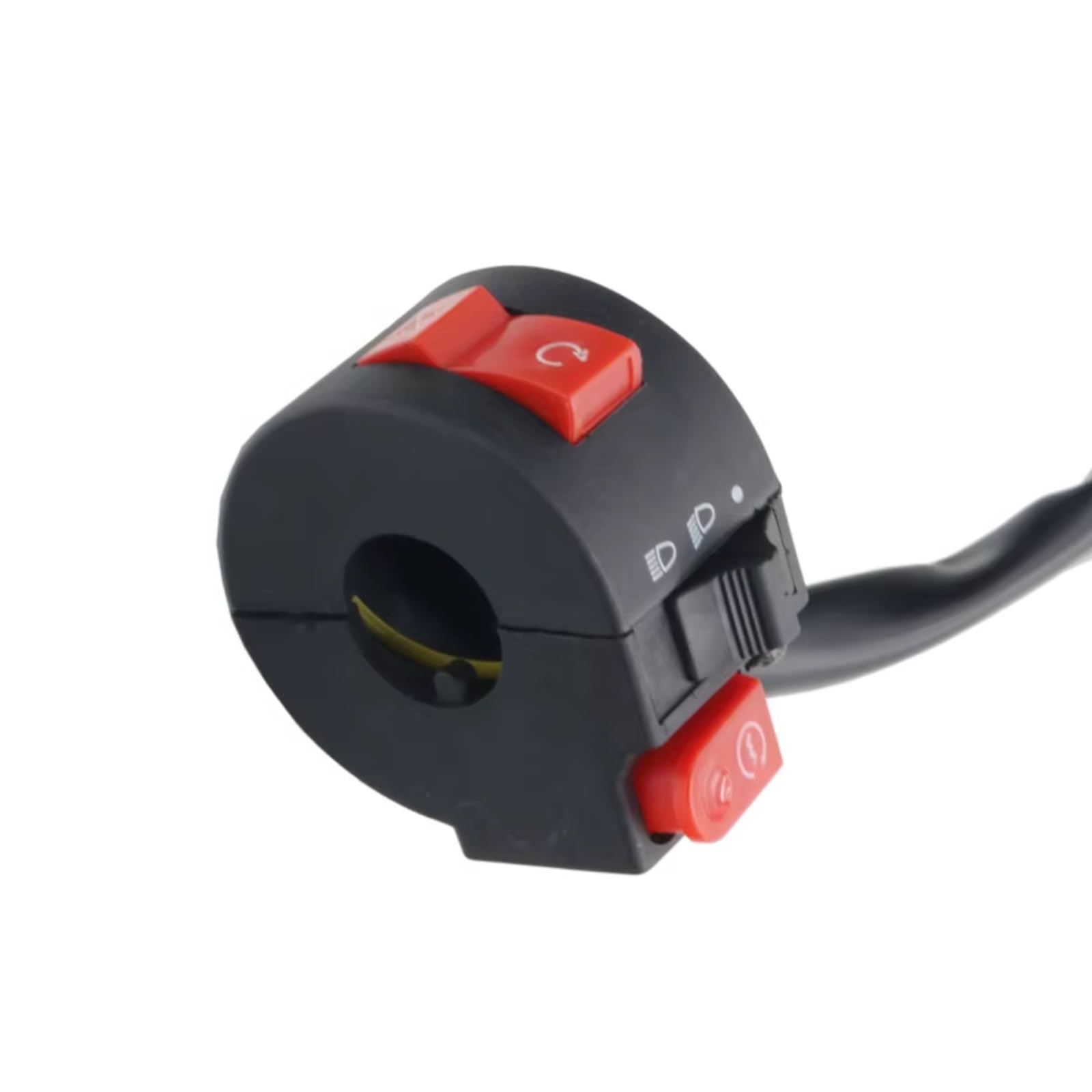 Interruptor señal moto Control De Manillar De Interruptor De Motocicleta De 22MM Para Interruptores Universales, Botones De Inicio De Faros De Luz De Giro