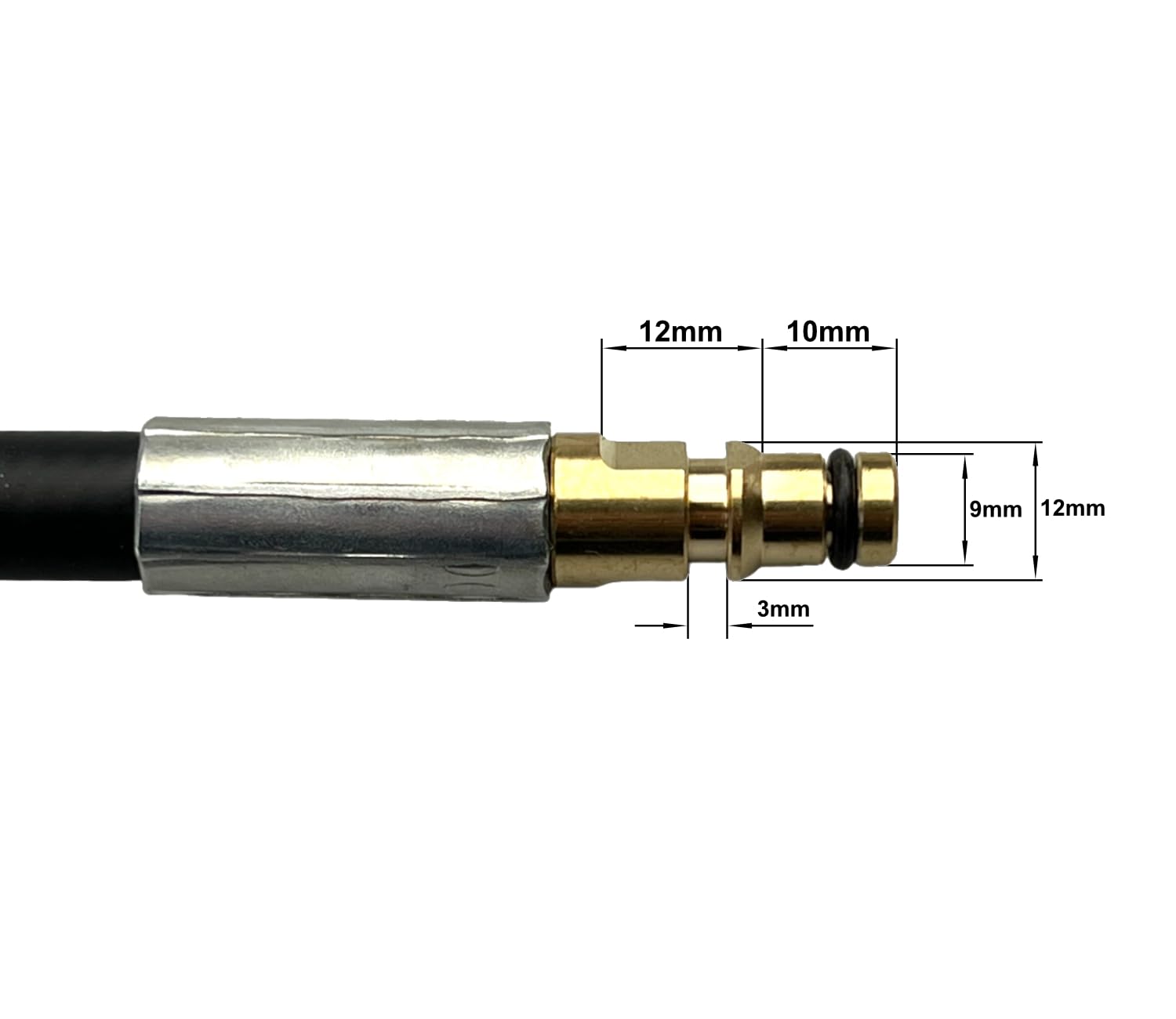 M&M Smartek Quick-Click-adapter voor hogedrukslangen met M22 x 1,5
