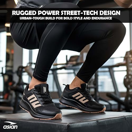 Image of ASIAN Men BOSS-02 Running and Casual Wear Running Shoes with Laces, Lightweight and Comfortable Shoes for Men & Boys, Ideal for Sports, Gym, Walking, and Daily Use