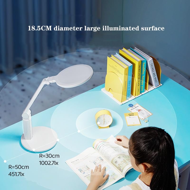 Lampada da scrivania Lampada da scrivania a LED, lampada da tavolo da lettura con controllo touch dimmerabile, 3 modalità di illuminazione, luminosità continua, spegnimento ritardato di 2 minuti, time