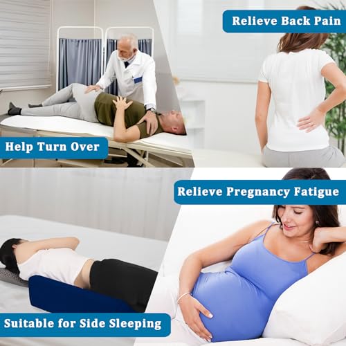 Jacobable B1 Bed Wedge Pillow For Side Sleeping Sponge Filled Body Positioning Triangle Pillow Suitable For Pregnancy And Surgery Prevent Bed Sore thumb #6