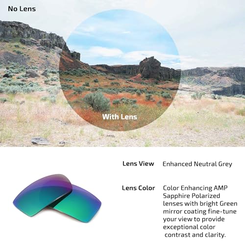 Image of Fuse Lenses Amp Color Enhancing Replacement Lenses For Oakley Fuel Cell | AMP Color Enhancing Lenses | UV400 Protection | Impact-resistant polycarbonate